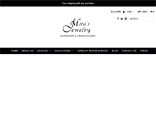 Tablet Screenshot of mirajewelrydesign.com